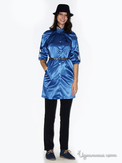 Плащ Nastya Sergeeva by May Be, цвет голубой