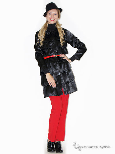 Плащ Nastya Sergeeva by May Be, цвет черный