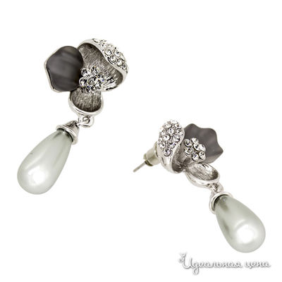 Серьга Incognito, цвет серый