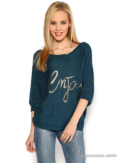 Пуловер Kalais, цвет сине-зеленый/золотистый люрекс