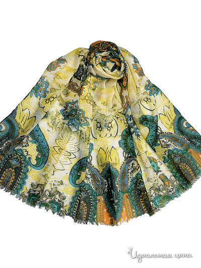 Палантин Dispacci, цвет зеленый