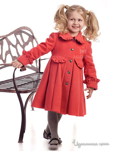 Пальто Madama, цвет коралловый