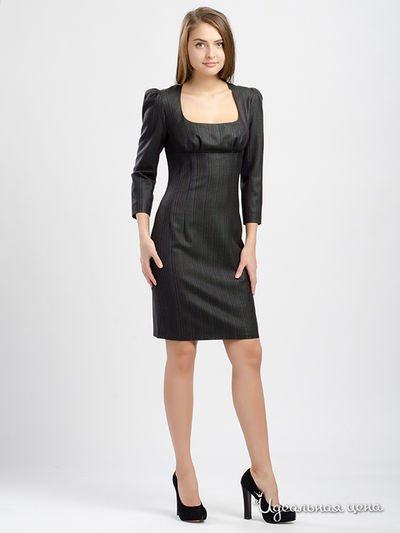 Платье Maria Rybalchenko, цвет коричневый, серый, голубой