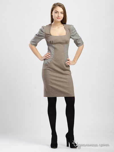 Платье Maria Rybalchenko, цвет серый, бежевый