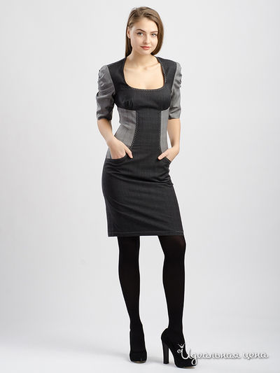 Платье Maria Rybalchenko, цвет темно-серый, серый