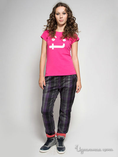 Брюки Formalab, цвет клетка/фиолетовый