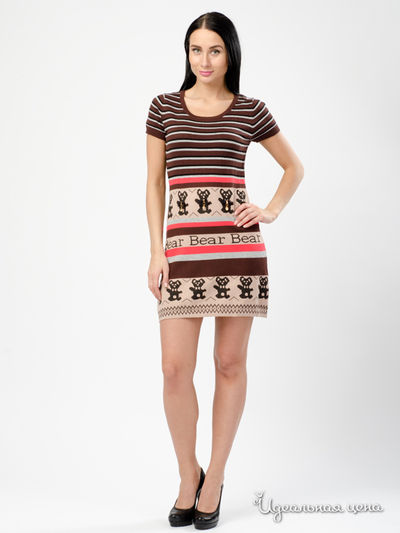 Платье S.N., цвет Коричневый