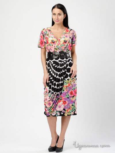 Платье Verda, цвет розовый, черный