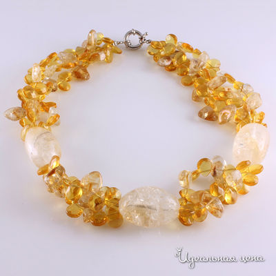 Бусы Migura, цвет желтый