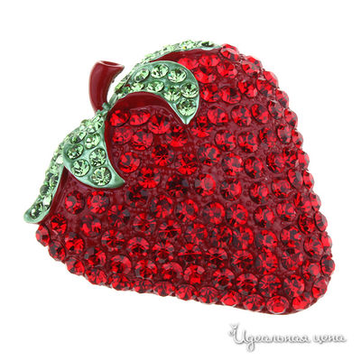 Брошь Migura, цвет красный/зеленый