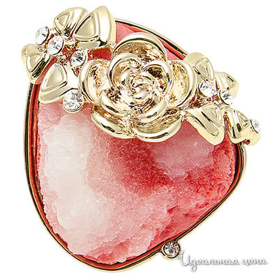 Кольцо Migura, цвет красный, золотой