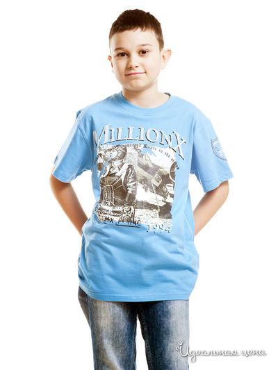 Футболка Million X, цвет голубой