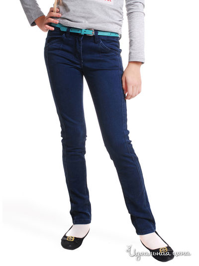 Узкие джинсы Million X для девочки, цвет темно-синий