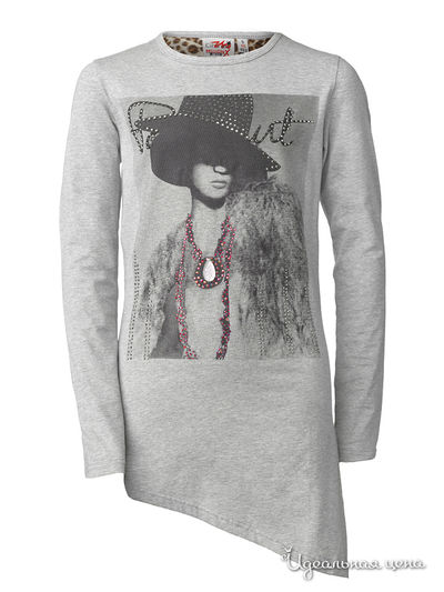 Туника Million X, цвет светло-серый меланж