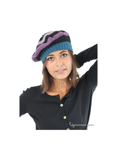 Берет Little Marcel, цвет бирюзовый, черный, розовый