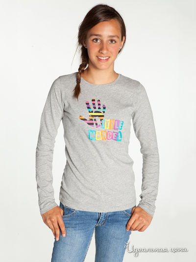 Футболка Little Marcel, цвет серый