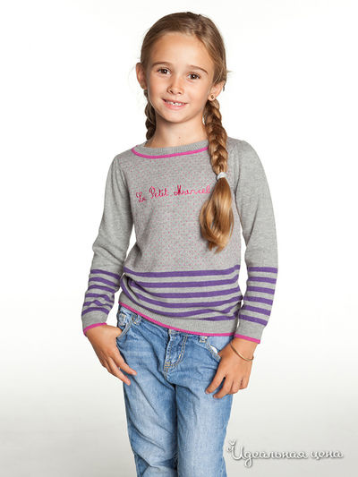 Пуловер Le Petit Marcel, цвет светло-серый