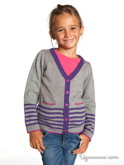 Кардиган Le Petit Marcel, цвет светло-серый