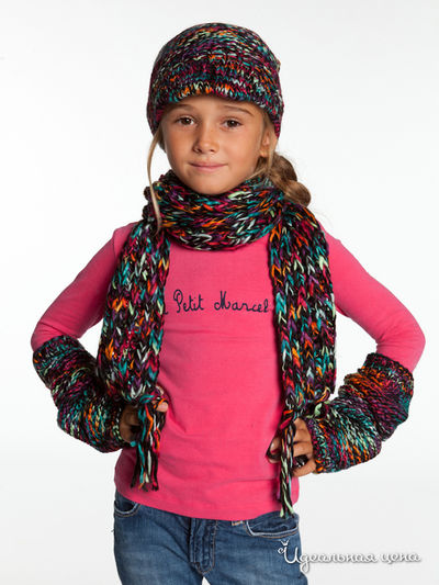 Митенки Le Petit Marcel, цвет черный, разноцветный