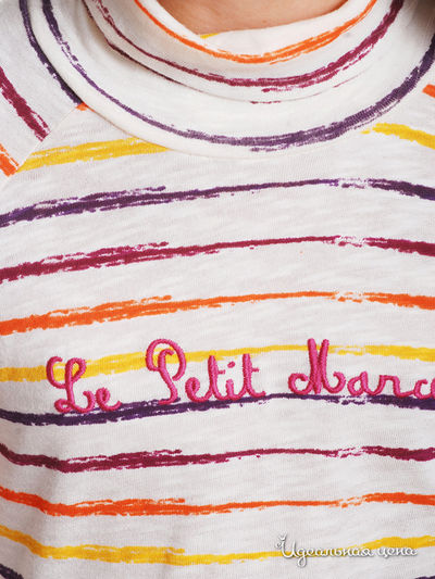Водолазка Le Petit Marcel для девочки, цвет белый