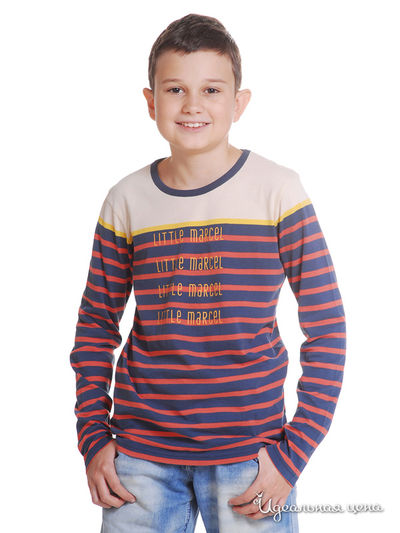 Лонгслив Le Petit Marcel, цвет бежевый,красный,синий