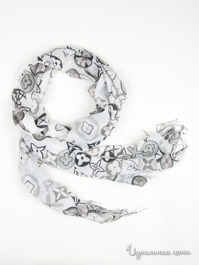 Палантин Dolci Capricci, цвет серый, белый