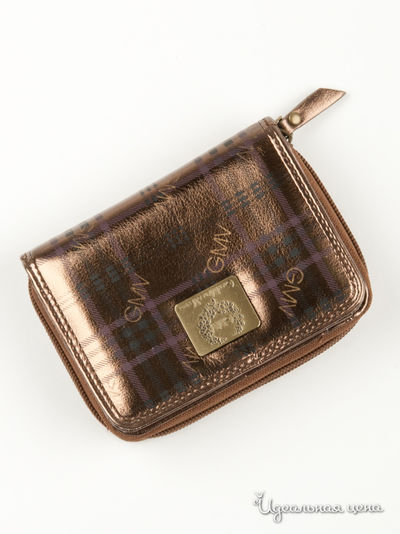 Кошелек GianMarco Venturi, цвет бронзовый