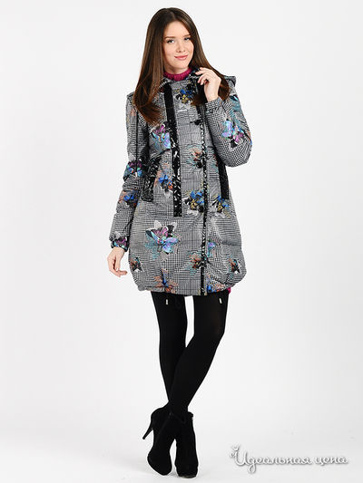 Пуховик Galliano, цвет Мультиколор