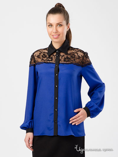 Блуза Dino Chizari, цвет синий