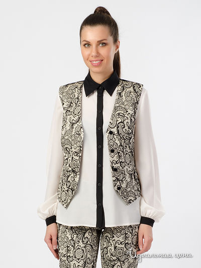 Жилет Dino Chizari, цвет черный, бежевый