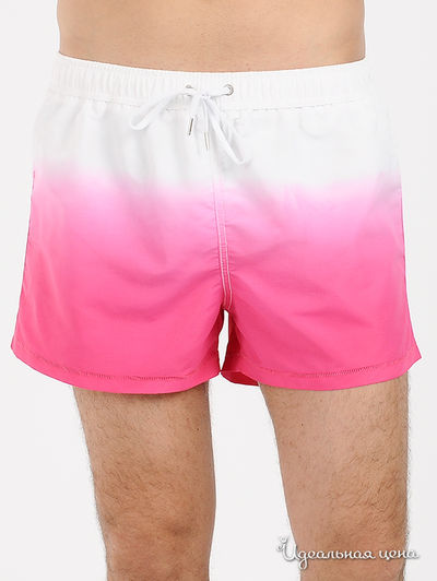 Шорты Just Cavalli, цвет розовый, белый
