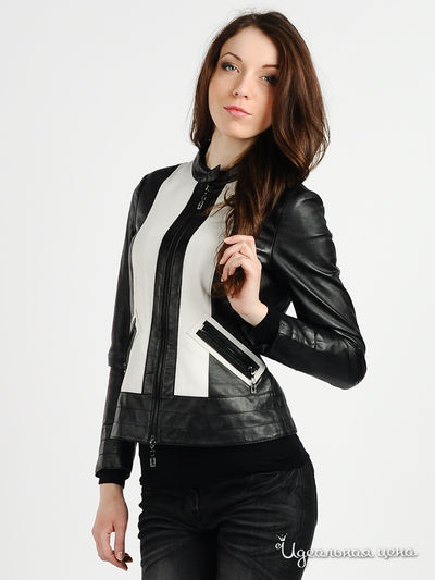 Куртка Rocco Barocco, цвет Черный+Белый