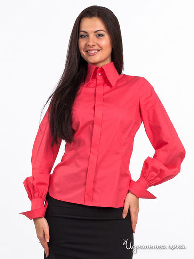 Блуза Satin, цвет коралл