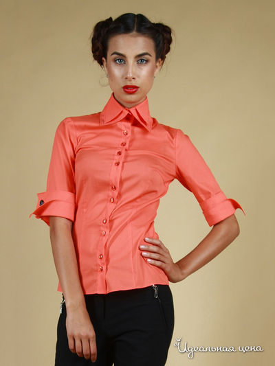 Блуза Satin, цвет Оранжевый