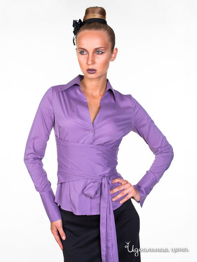 Блуза Satin, цвет сиреневый