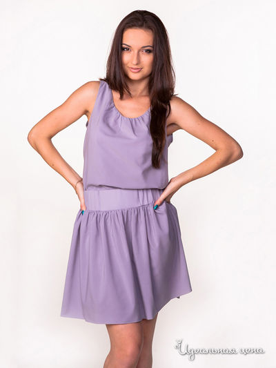 Платье Satin, цвет серый