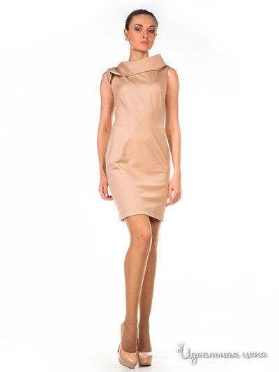 Платье Satin, цвет бежевый