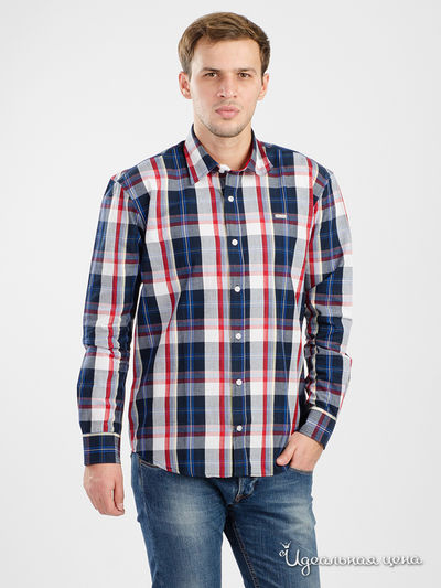 Рубашка Thalassa, цвет синий, белый, красный