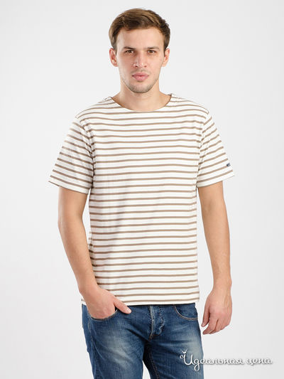 Футболка Thalassa, цвет белый, коричневый