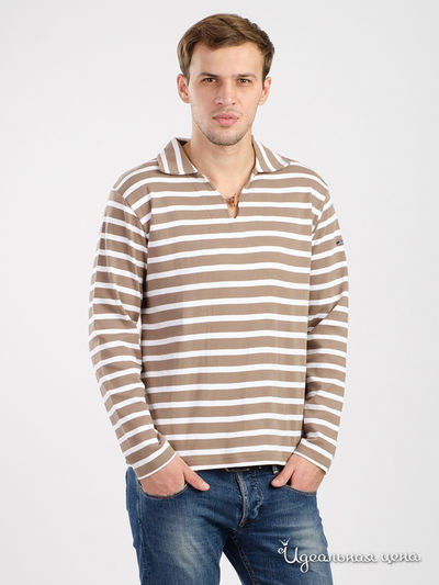 Лонгслив Thalassa, цвет коричневый, белый