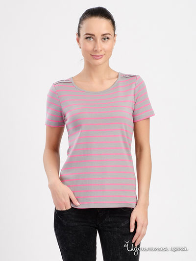 Футболка Thalassa, цвет серый, розовый