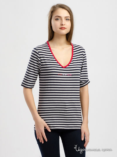 Футболка Thalassa, цвет белый, синий