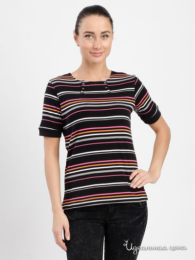 Футболка Thalassa, цвет черный, полоска