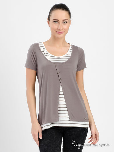 Футболка Thalassa, цвет серый, белый