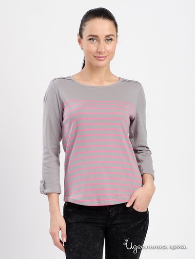 Лонгслив Thalassa, цвет серый,розовый