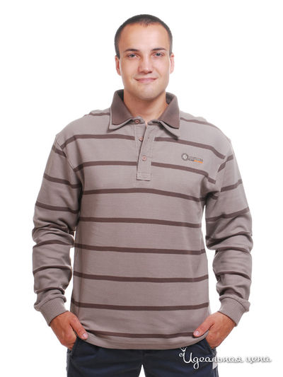 Поло Thalassa, цвет серый, коричневый