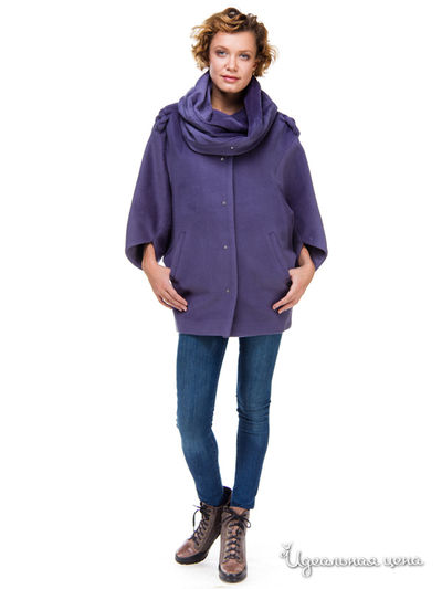 Пальто Заря, цвет фиолетовый