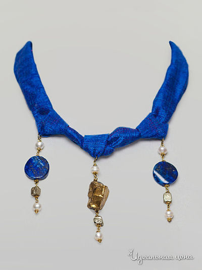 Колье Coffre, цвет синий