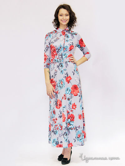 Платье Nastya Sergeeva by May Be, цвет Серо-красный