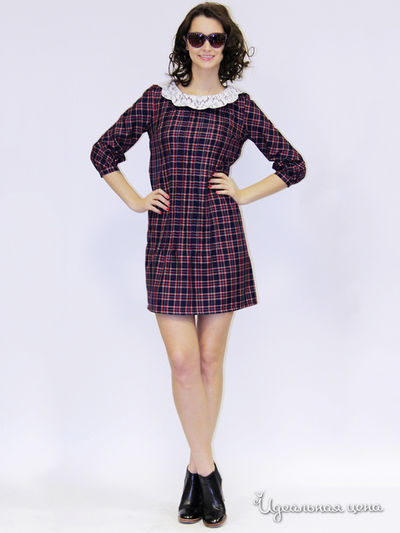 Платье Nastya Sergeeva by May Be, цвет синяя клетка